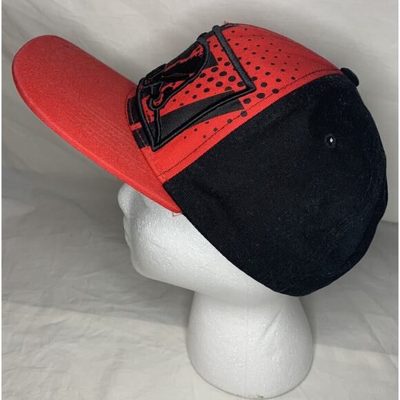 California Republic Snapback Red Black Top Level Men's Cap Adjustable Cali Bear - Picture 4 of 8